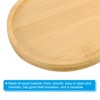Unique Bargains Bamboo Wood Saucer, Round Plant Tray Bonsai Succulent Pot - 3 of 4