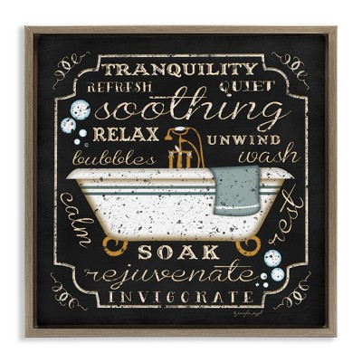 Stupell Industries Country Bathtub with Various Phrases, 25" x 25"