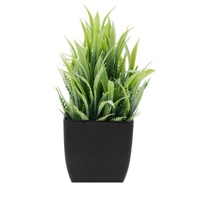Unique Bargains Plant Fake Frosted Plastic Green 2.36"x2.36"x7.48" 1Pc - 1 of 4