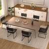 Aheaplus Dining Chairs Set of 2/4/6/8, Tufted Velvet Upholstered Metal Side Chair - 2 of 4