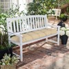 Aoodor Outdoor Polyester Tufted Bench Cushion, Water-resistant & Fade-Resistant, Cushion for Window, Love Seat, Rattan Bench, Piano Bench - 2 of 4