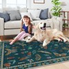 Lahome Machine Washable Animal Life Insects Area Rug - Nature-Inspired Carpet for Living Room, Bedroom, or Entryway - 4 of 4