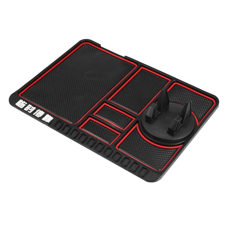 Unique Bargains Non-Slip Car Dashboard Multifunctional Keys Cell Phone Holder Pad 9.65"x7.09", 1 of 7