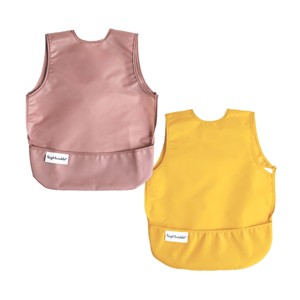 Tiny Twinkle 2-Pack Mess-Proof Apron Toddler Bib w/Tug-Proof Closure and BPA-Free - 1 of 4