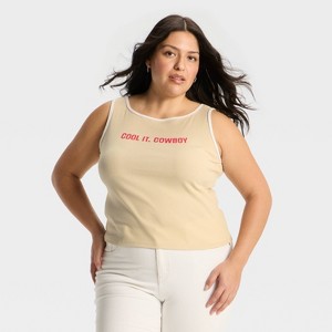 Women's Boat Neck Graphic Tank Top - Wild Fable™ - 1 of 3