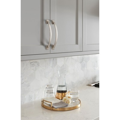 Satin Nickel 6-5/16" Brushed Cabinet Drawer Pull
