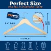 Wooden Hanger,Pack of 100 Colour:Natural - 2 of 4