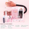 SAVILAND Professional Nail Training Mannequin Kit - Flexible Movable Hand with 200+ Acrylic Accessories & Tools (Metal Base)​. - 2 of 4