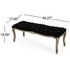 NicBex Modern 46.5" Bedroom Bench Velvet Accent Stools with Button Tufted and Curved Legs for Bedroom and Entryway - 2 of 3
