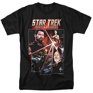 Star Trek Panels Adult T-Shirt Black - 1 of 4