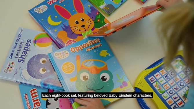 Baby Einstein My First Smart Pad Electronic Activity Pad and 8-Book Library Box Set, 2 of 15, play video