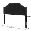 Contemporary Upholstered Headboard with Button Tufted Diamond Stitch & Nailhead Accents, Queen/Full Size Headboard -Christopher Knight Home - 3 of 4