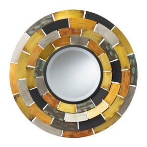 Baroda Round Decorative Wall Mirror - WS4761 - Multicolored - SEI - 1 of 4