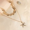 SOHI Women's California Gold The Bahamas Multi-Layer Necklace - 3 of 4