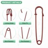 Unique Bargains Sewing Upholstery Spring Lock Blanket Bulk Large Safety Pins 30 Pcs - 2 of 4