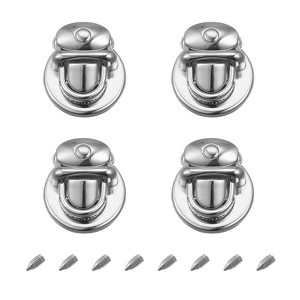 Unique Bargains Decorative DIY Handbag Purse Making Turn Lock Clasps 4 Pcs - 1 of 4