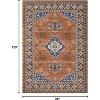 Washable Boho Rug Ultra-Thin Distressed Vintage Rug Low-Pile Floor Carpet Stain Resistant Rugs for Living Room Bedroom Dining Room Office - 2 of 4