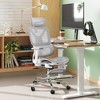 GALAXHERO Ergonomic Mesh Office Chair, Heavy Duty High Back Reclining Swivel Chair, Home Chair with Lumbar Support, SGS Class 4 Gas Lift,White - 2 of 4