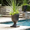 Tierra Verde Crescendo Indoor Outdoor Self-Watering Planter Pot Black 19"x23" - 3 of 4