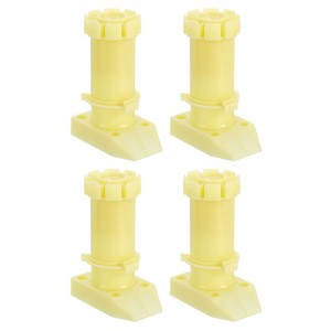 Unique Bargains Plastic Adjustable Thin Legs Furniture Leveling Feet for Bed Sofa 4 Pcs - 1 of 4