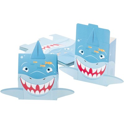 Juvale Shark Party Favor Goodie Boxes (24 Pack)
