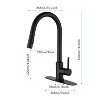 PAGED Single Handle Bathroom Sink Faucet,Bathroom Faucet with Pull Down Sprayer for Home Sinks - 3 of 4