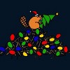 Men's Design By Humans Cool Christmas Beaver dding Lights to Dam By SmileToday T-Shirt - 2 of 4