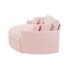 TinyHomie Oversized Double Chaise Lounge Sofa 102.3" Sofa Bed Upholstered Loveseat Sofa Couch with Deep Seat and USB Ports, Pink - 4 of 4