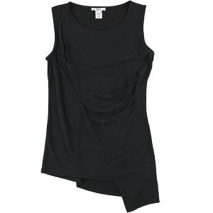 bar III Womens Envelope Tank Top, Black, Medium - 1 of 2