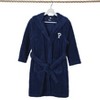 Personalized Linum Kids 100% Polyester SUPER PLUSH Double Brushed Hooded Bathrobe in White Bookman Font - 3 of 3