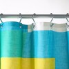 TOWN & COUNTRY PLAY Lucy Mid Century Squares Cotton-Rich Breathable Fabric Shower Curtain - 2 of 4