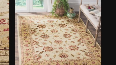 Luxurious Green and Ivory Synthetic Tufted Area Rug, 12' x 15'