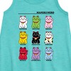 Girls' - Instant Message - Lucky Cat Graphic Sleeveless Aline Dress - 2 of 4