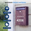 SereneLife Reflective Mailbox Numbers Sticker - Self-Adhesive Vinyl Decal for Easy Application (Set of 3) - 4 of 4