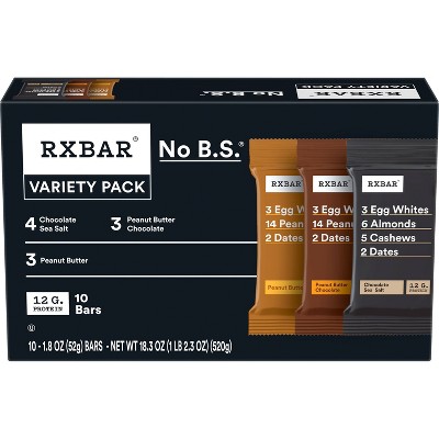 RXBAR Peanut Butter Chocolate Variety Pack - 18.3oz/10ct