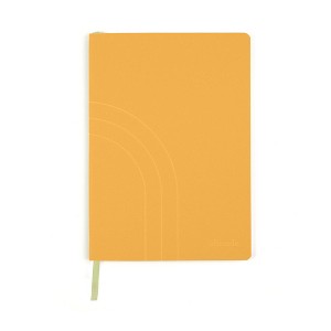 Altitude 160pg Ruled Journal 8.25"x5.875" Yellow Ochre Vegan Leather - 1 of 4