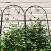 MAYEERTY 2 Pack Metal Garden Trellis 86.7 x 19.7 Inch Rustproof Climbing Plants Support Butterfly Deco Black Outdoor Flower - 3 of 4