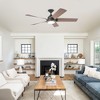 Parrot Uncle 52" Black Modern LED Ceiling Fan with Remote and Light - 2 of 4