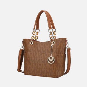 MKF Collection Kissaten Milan “M” Signature Tote Faux Leather Shoulder Bag for Women by Mia K - 1 of 4