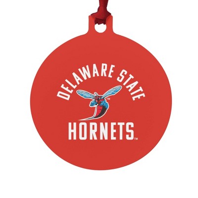 Delaware State University Hornets Logo Aluminum Holiday Christmas Tree Ornament