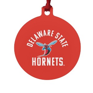 Delaware State University Hornets Logo Aluminum Holiday Christmas Tree Ornament - 1 of 4