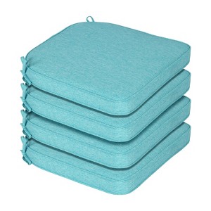 Aoodor Outdoor Dining Chair Cushions Set of 4, Waterproof Patio Furniture Seat Cushions, Outdoor Chair Pads with Ties - 1 of 4
