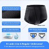 CARER Mens Incontinence Underwear Washable Reusable Men's Bladder Control Briefs - Medium Absorbency 2pk Black - 2 of 4
