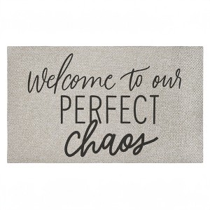 Stupell Industries Welcome Perfect Chaos Printed Outdoor Imitation Sisal Door Mat, design by Doodles.Ink. - 1 of 4