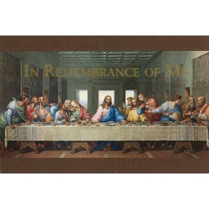 Dicksons Itty Bitty The Last Supper In Remembrance Decorative Customizable Multicolor 3 x 2 Paper Card, Pack of 24 - 1 of 1