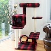 Armarkat B5008 50-Inch Classic Real Wood Cat Tree With Veranda, Bench, Mini perch, and Spacious Lounger In Scotch Plaid - image 4 of 4