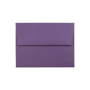 JAM Paper A2 Invitation Envelopes 4.375 x 5.75 Dark Purple 563912506 - 1 of 2