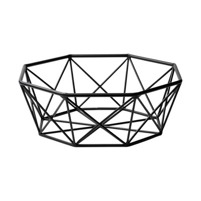 HomeRoots 6" Black Metal Decorative Bowl