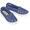 Collections Etc Adjustable Canvas Plaid Padded Insoles Sandals - 3 of 4
