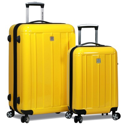 World Traveler Contour 2-Piece Lightweight Polycarbonate Hardside Expandable Spinner Luggage Set with TSA Lock (20" & 28")
